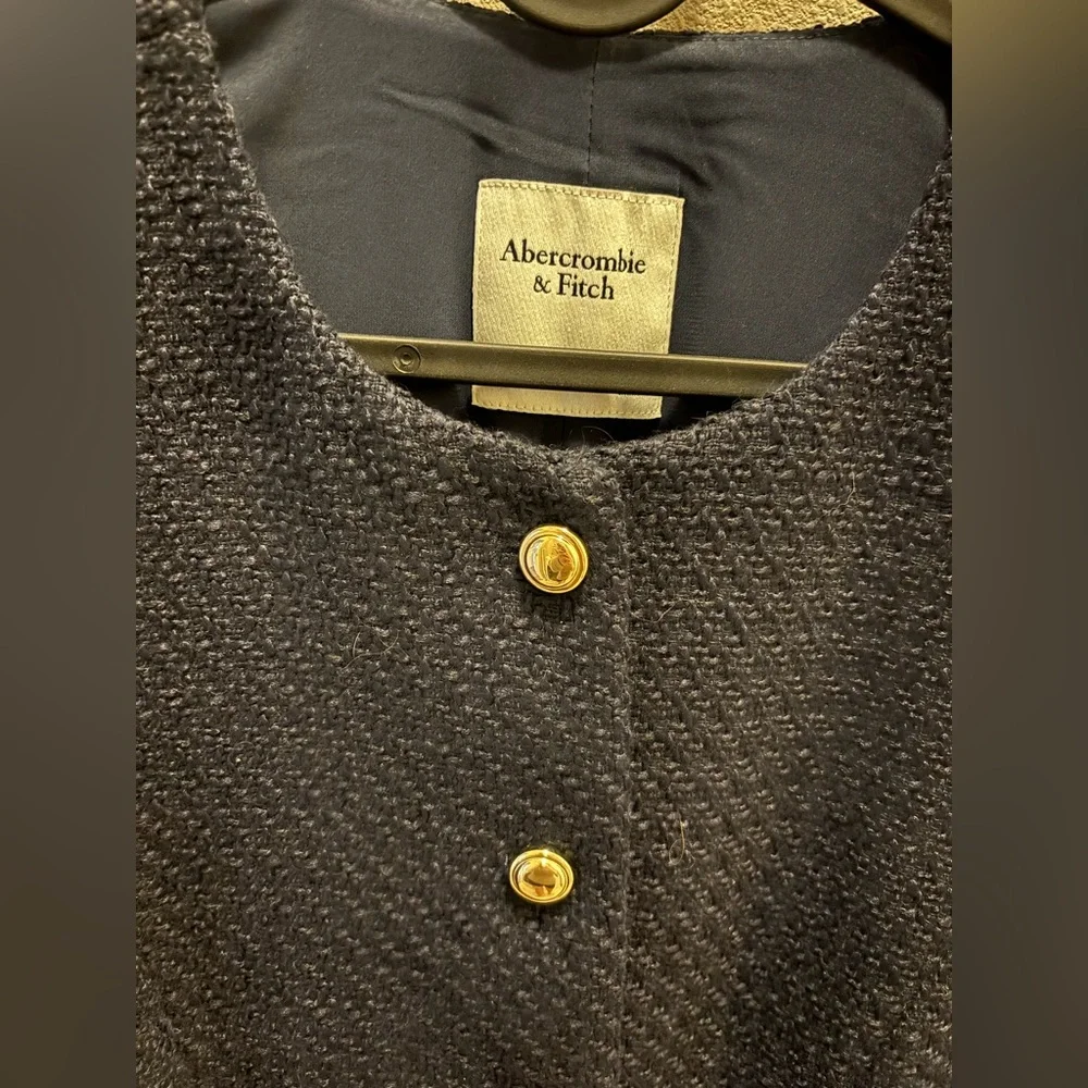 Abercrombie & Fitch Mara Tweed Mini Dress Size Large Tall - Picture 2 of 7